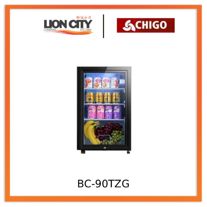 Chigo Ice Bar Compact Beverage Chiller with Transparent Glass Door - Lion City Company