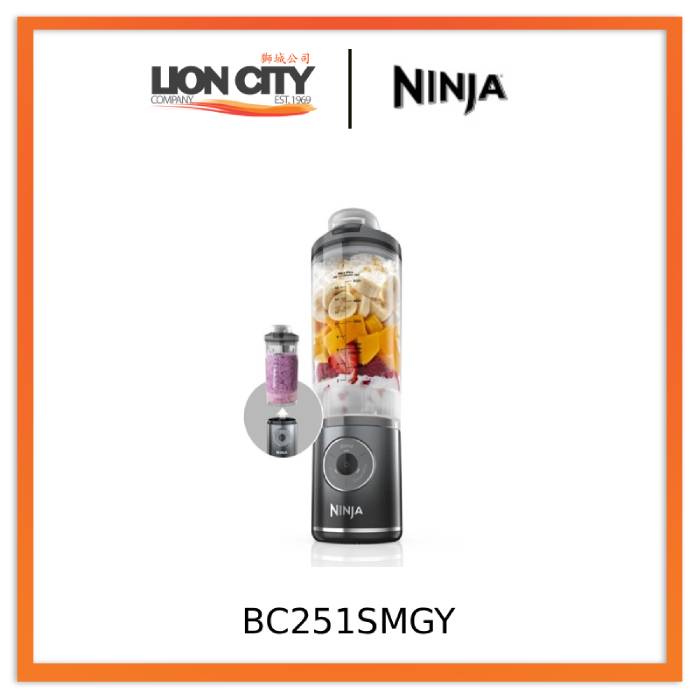 Ninja BC251SMGY/SMMT/SMNV Blast Max Portable Blender 650ml