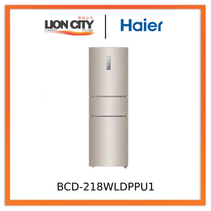 Haier BCD-218WLDPPU1 3 Doors Refrigerator 218L Local Warranty 3 Pin Plug