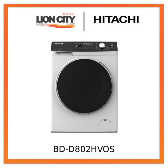 Hitachi BD-D802HVOS Front Loading - Washer Dryer