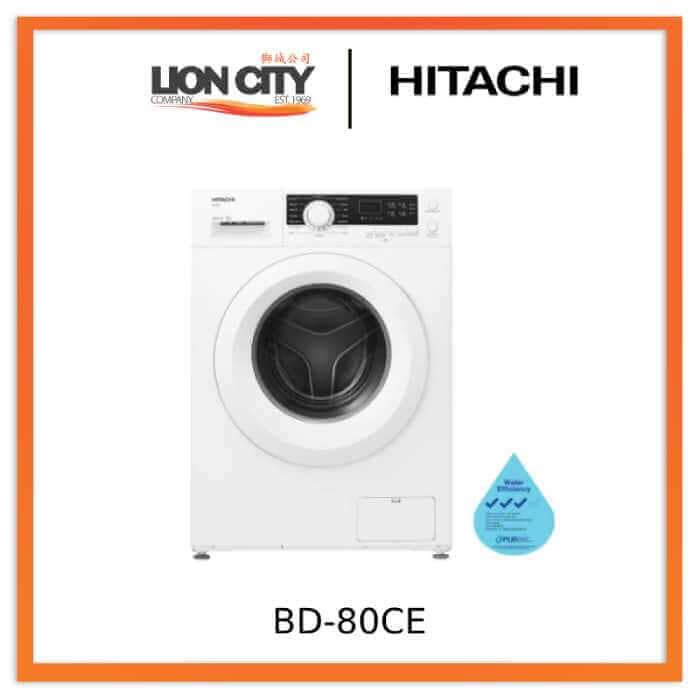 Hitachi BD-80CE 8KG Front Load Washer - White - Lion City Company