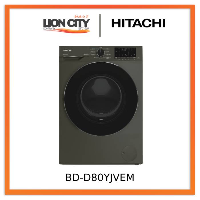 Hitachi BD-D80YJVEM Washer/Dryer-8/5Kg