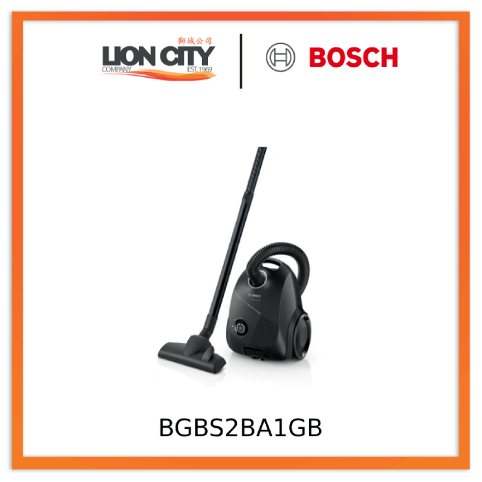 Bosch BGBS2BA1GB Series 2 Bagged vacuum cleaner Black