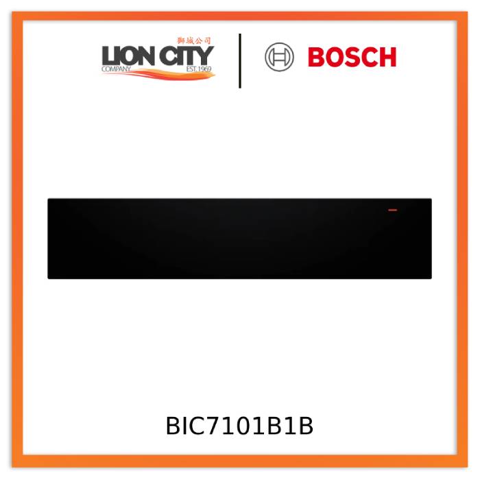 Bosch BIC7101B1B Series 8 Built-in warming drawer 60 x 14 cm Black
