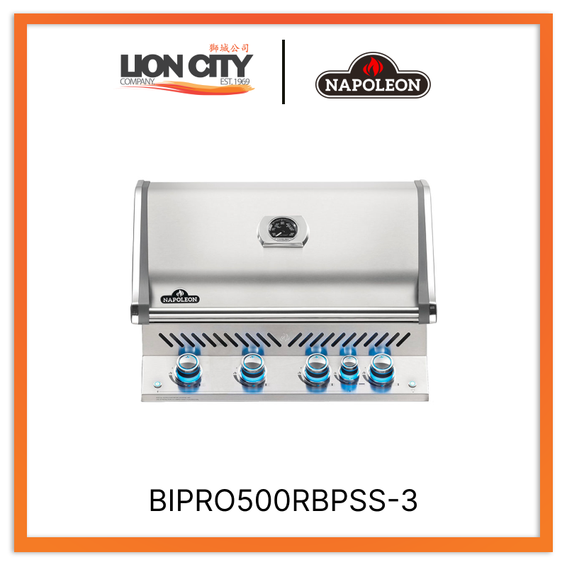 Napoleon BIPRO500RBPSS-3 Built-in Prestige Pro™ 500 Rb With Infrared Rear Burner