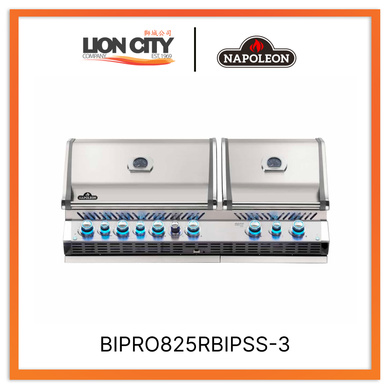 Napoleon BIPRO825RBIPSS-3 Built-in Prestige Pro™ 825 Rbi With Infrared Bottom And Rear Burners