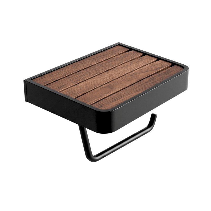 Rubine BO 3108 BK.WD Paper Holder with Shelf