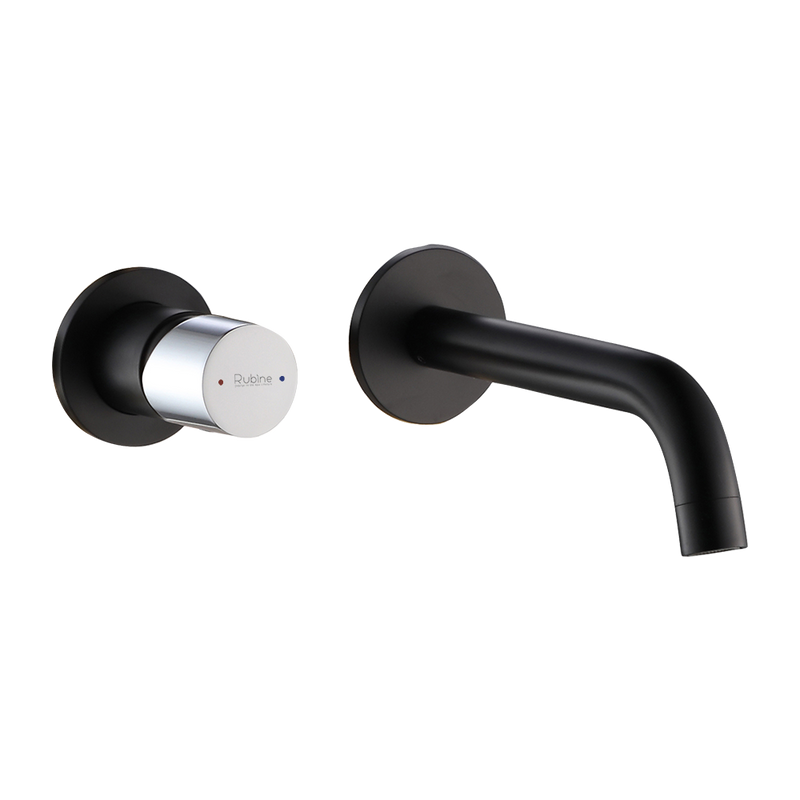 Rubine BO 3131.BK Wall Basin Mixer