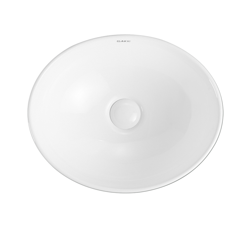 Rubine BOAT 40 Ceramic Basin Gloss White