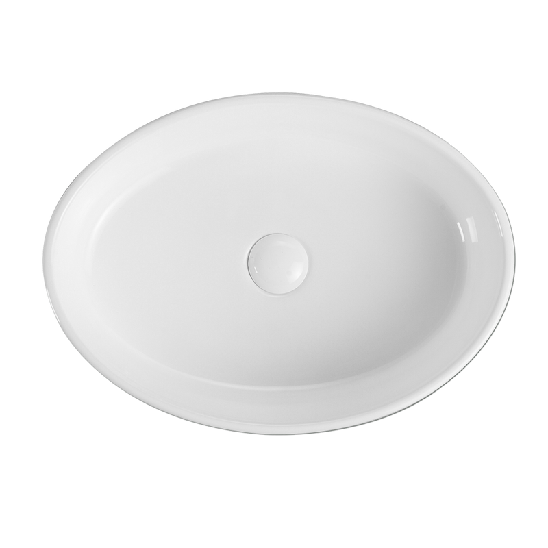 Rubine BOAT 49 Ceramic Basin Gloss White