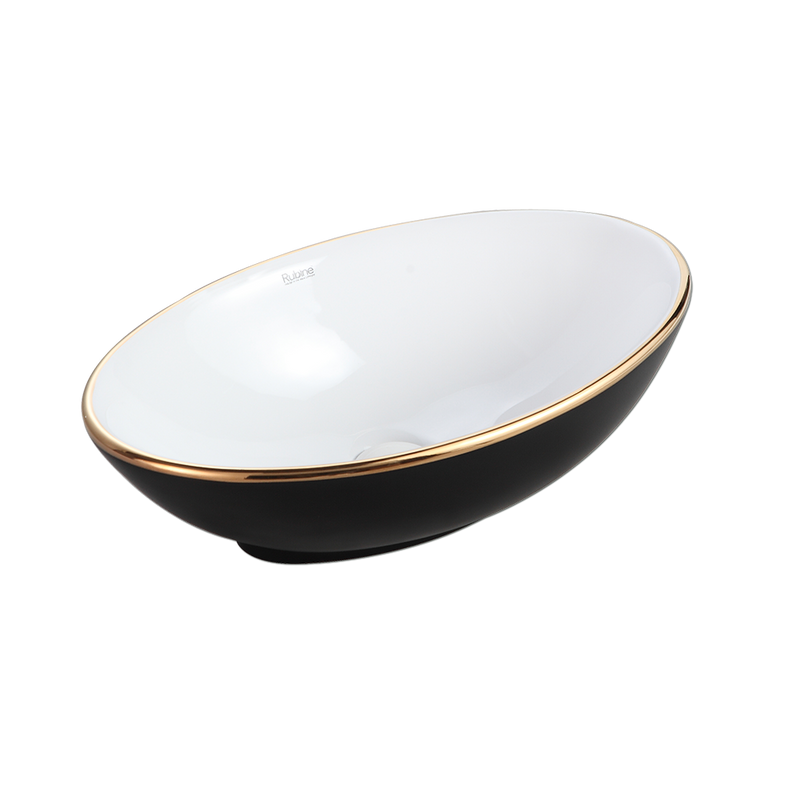 Rubine BOAT 52-BW Ceramic Basin