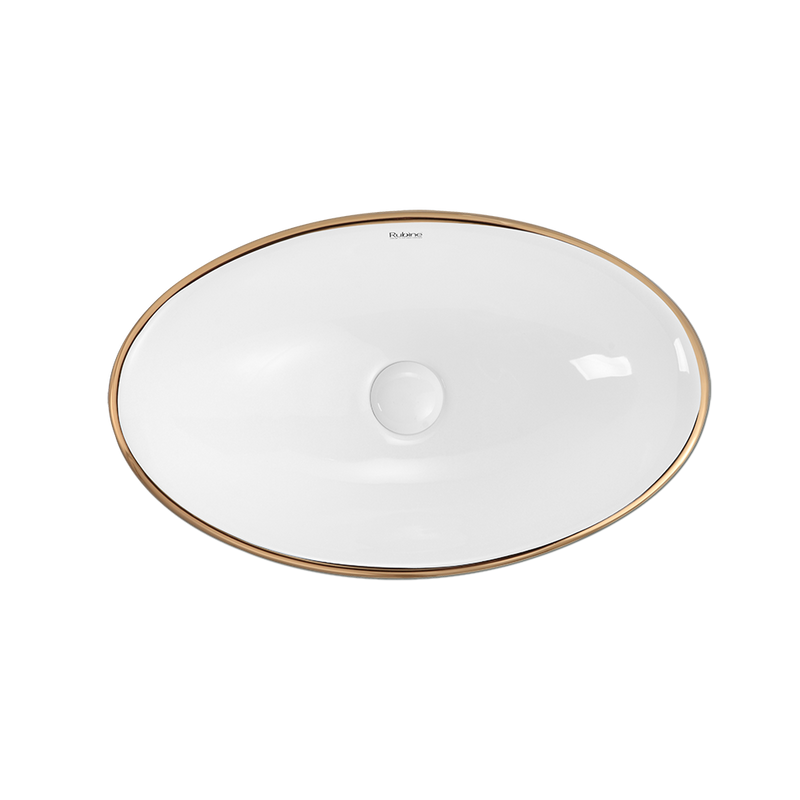 Rubine BOAT 52-BW Ceramic Basin
