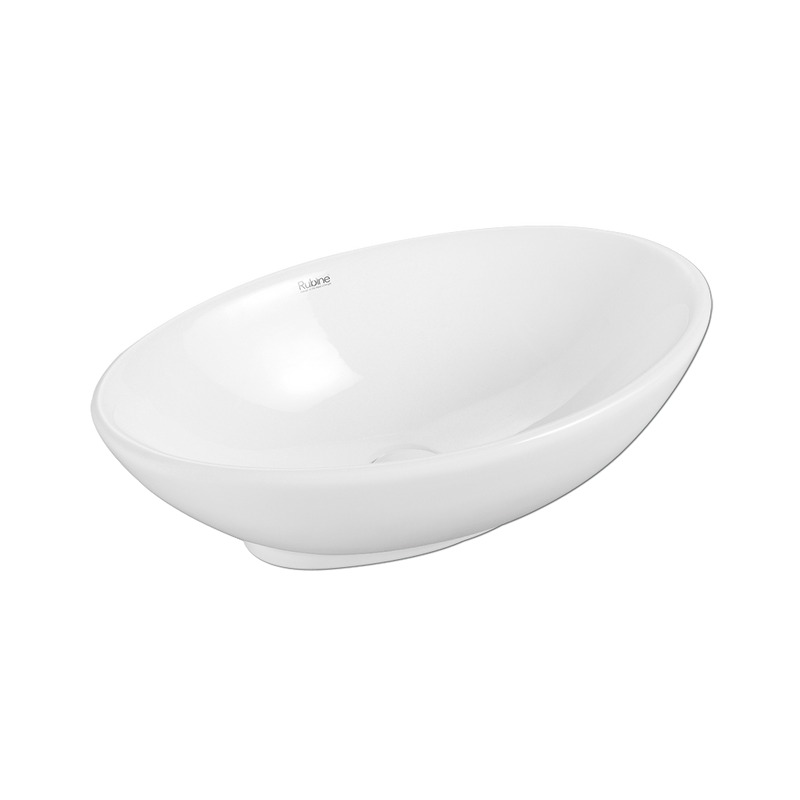 Rubine BOAT 52 Ceramic Basin Gloss White