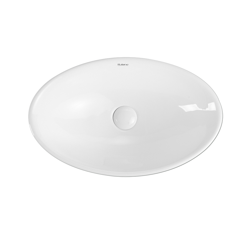 Rubine BOAT 52 Ceramic Basin Gloss White
