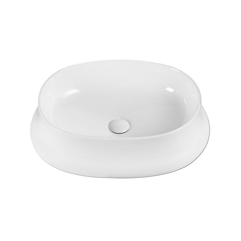Rubine BOAT 59 Ceramic Basin Gloss White