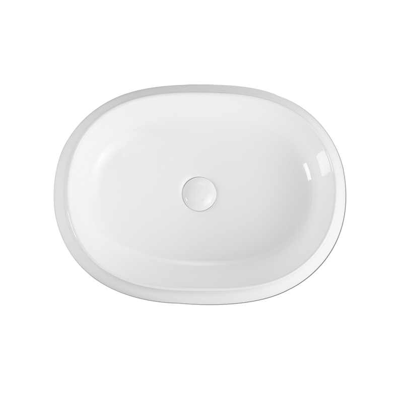 Rubine BOAT 59 Ceramic Basin Gloss White
