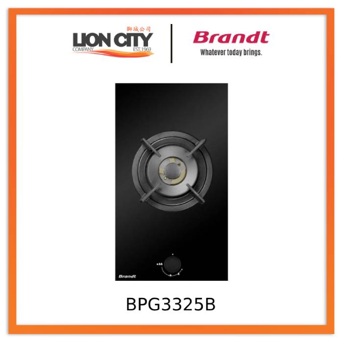 Brandt BPG3325B 30CM Domino Gas Hob