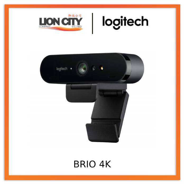 Logitech BRIO 4K Webcam With HDR/ 5x HD zoom/ dual integrated