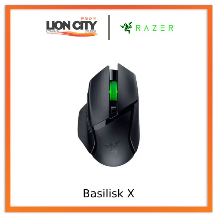 Razer Basilisk X HyperSpeed - Wireless Ergonomic Gaming Mouse - AP Packaging