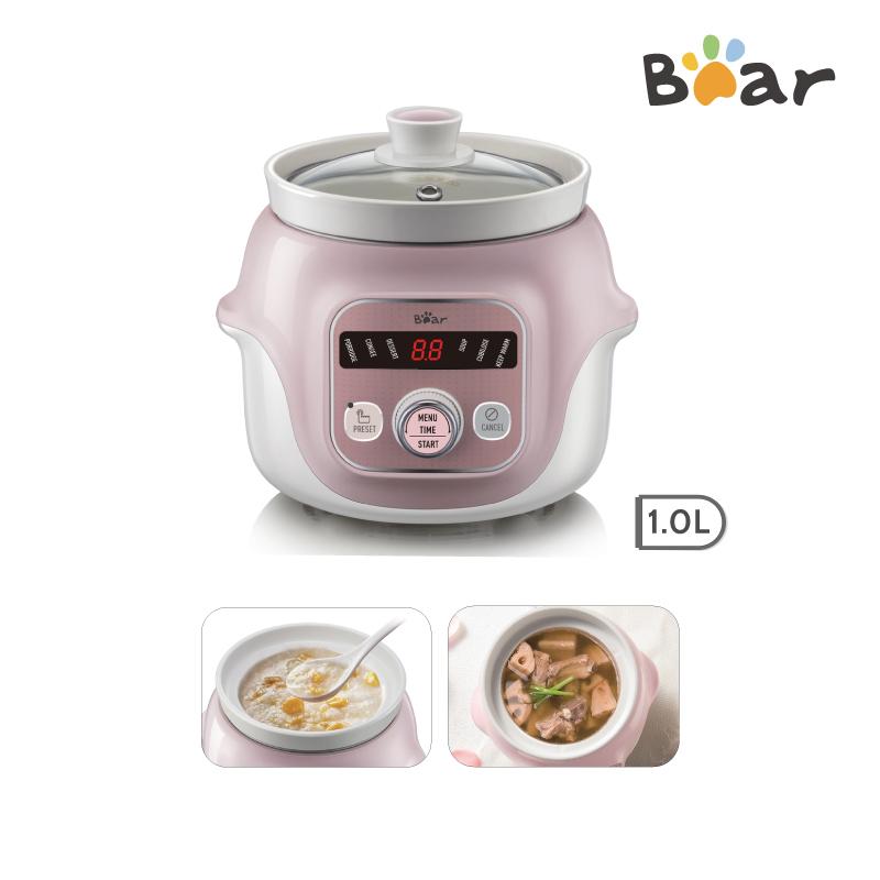 Bear 1.0L Digital Slow Cooker with Ceramic Pot DDG-D10B1
