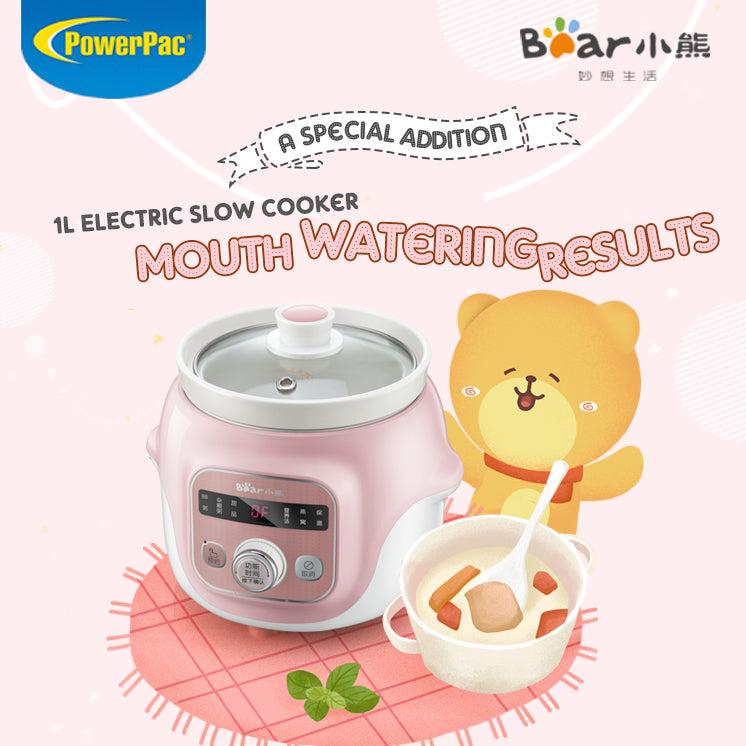 Bear 1.0L Digital Slow Cooker with Ceramic Pot DDG-D10B1