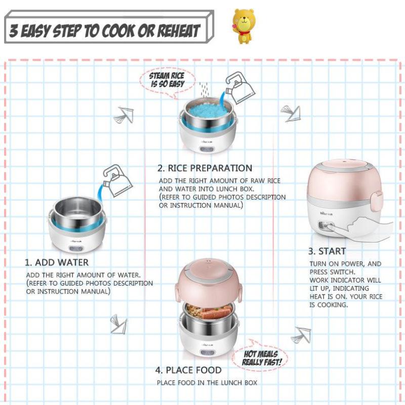Bear 1.3L Electric Lunch Box DFH-B13E5