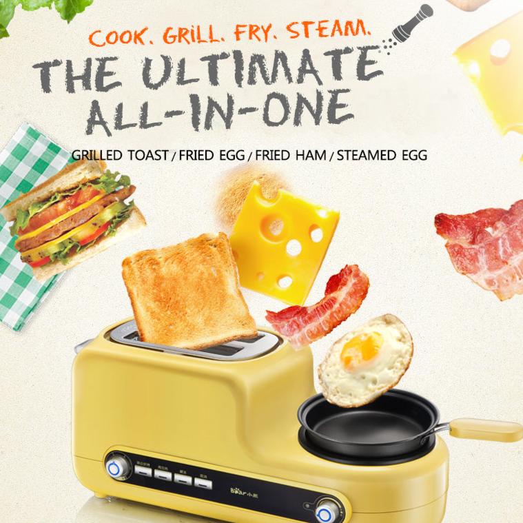 Bear 5-in-1 Breakfast Toaster Set with Non-Stick Pan DSL-A02Z1