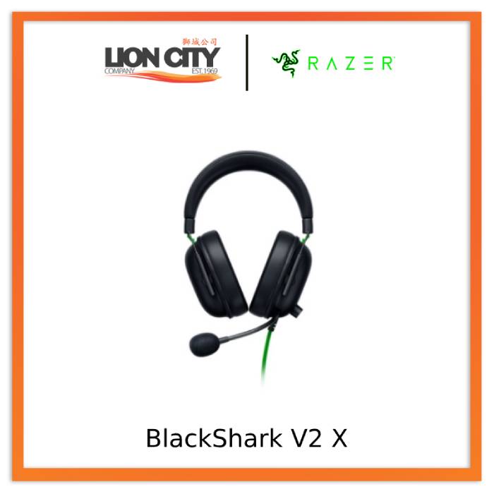 Razer BlackShark V2 X Gaming Headset: 7.1 Surround Sound - 50mm Drivers -  Memory Foam Cushions - for PC, PS4, PS5, Switch - 3.5mm Audio Jack - Quartz