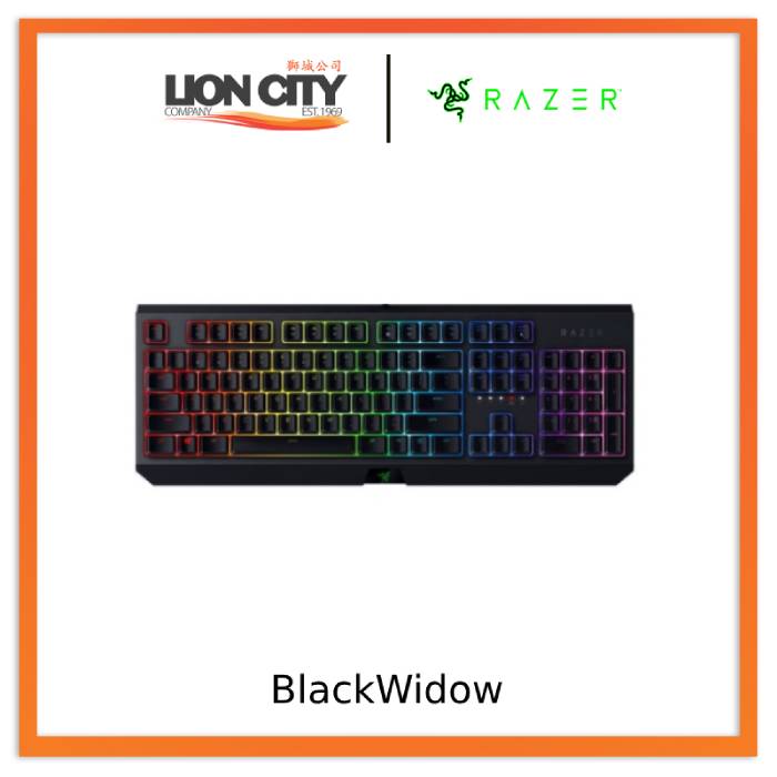 Razer BlackWidow - Mechanical Gaming Keyboard - US Layout - Lion City ...