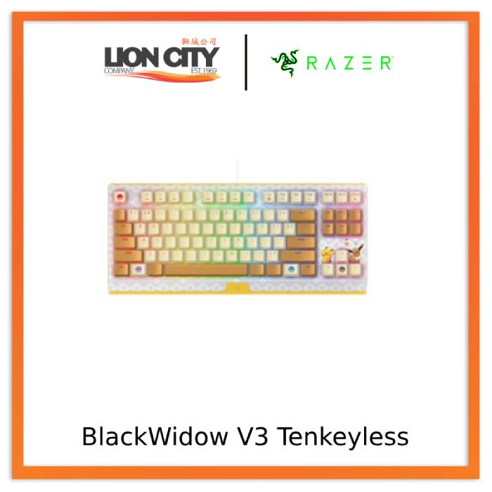 Razer BlackWidow V3 Tenkeyless - Green Switch - US - Pokemon