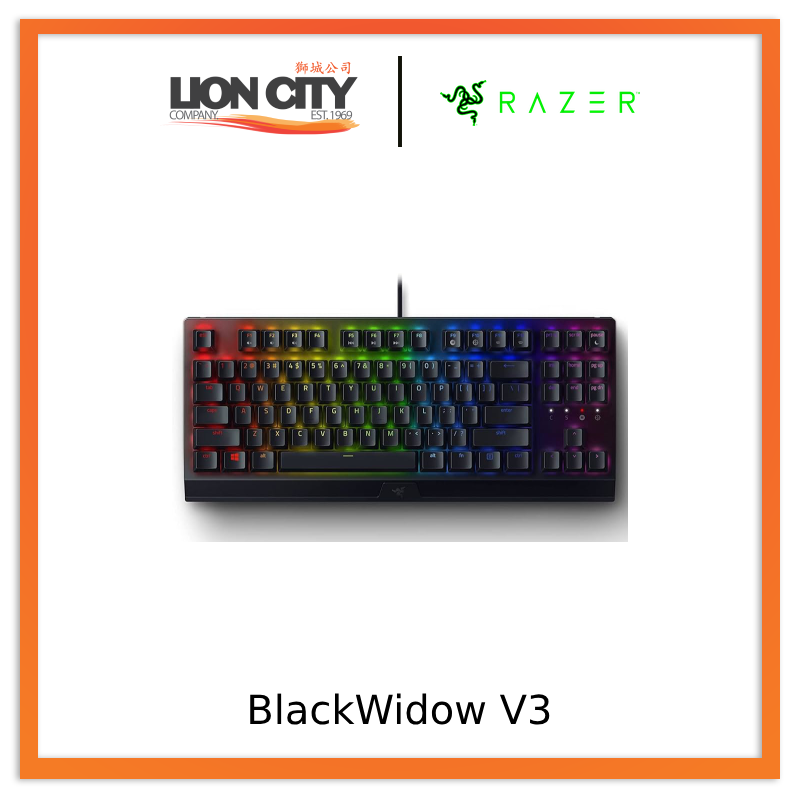 Razer™ BlackWidow V3 Tenkeyless - Mechanical Gaming Keyboard - US Layout – FRML packaging