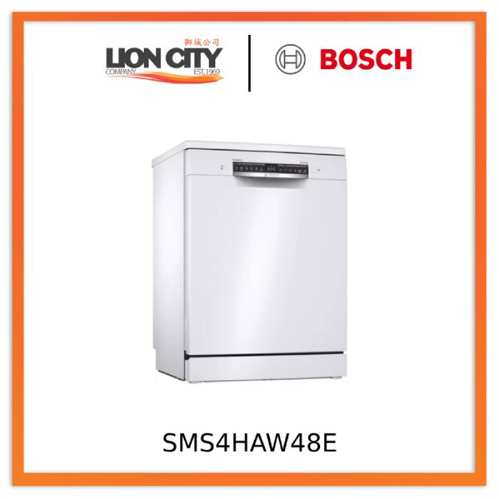Bosch SMS4HAW48E  4 Free-standing dishwasher  60 cm White