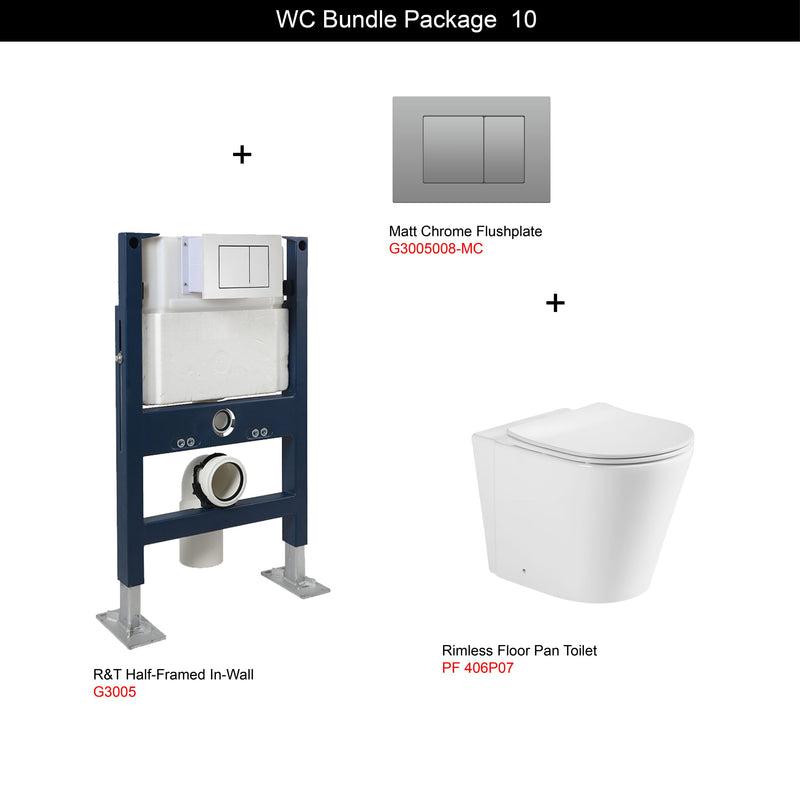 Rubine WC Bundle Package 10 Toilet Suite
