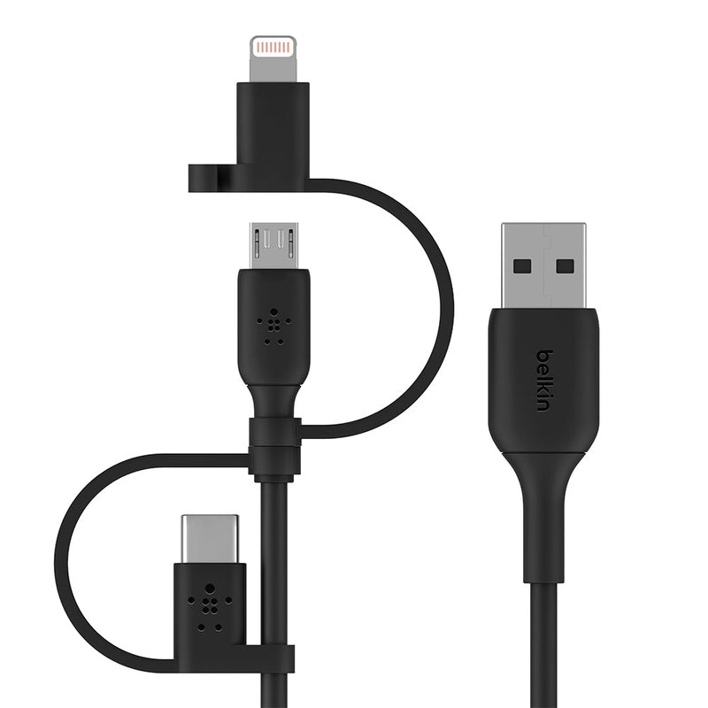 Belkin BoostCharge 3-in-1 Universal 15W Cable 1m Black