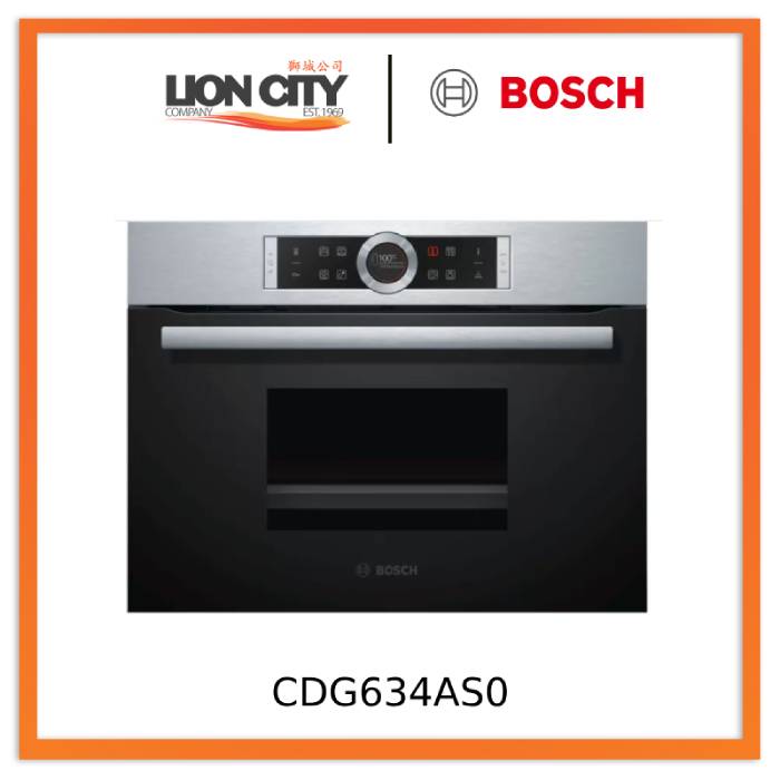 Bosch CDG634AS0 Steam Oven 60 x 45 cm Stainless steel