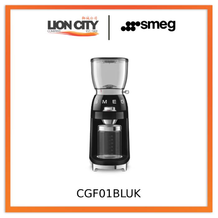 Smeg CGF01BLUK/CRUK/RDUK/PBUK/PGUK/WHUK Coffee Grinder 50's Style - Lion City Company