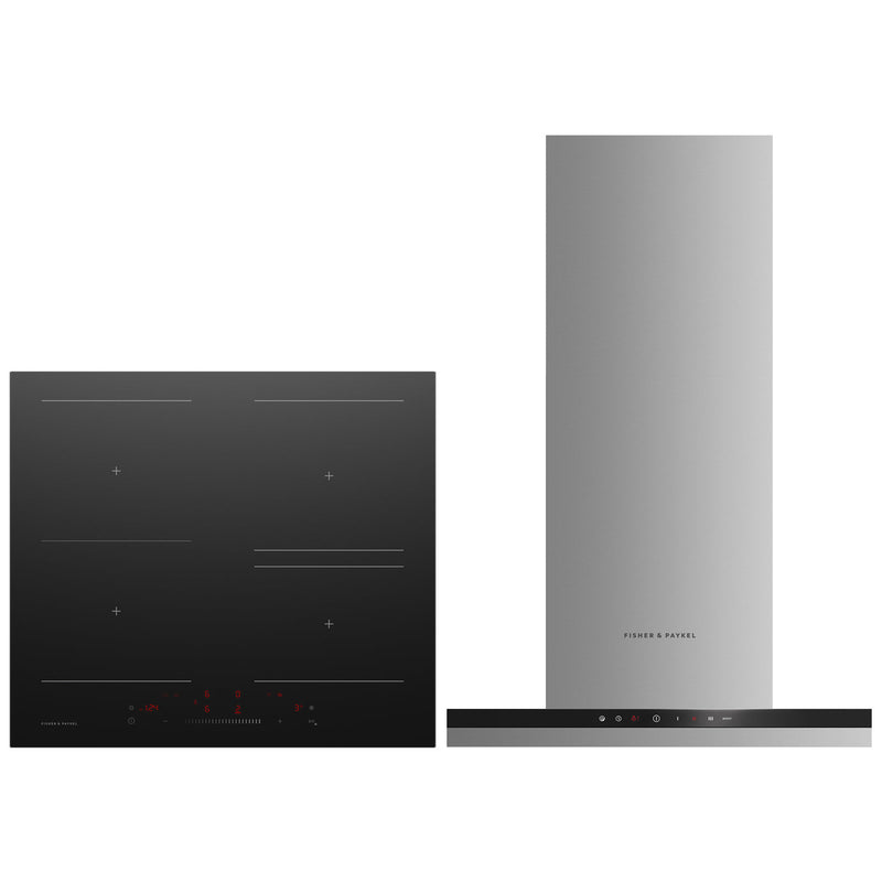 Fisher & Paykel 60cm Canopy Hood HC60DCXB3 Induction Hob Bundle