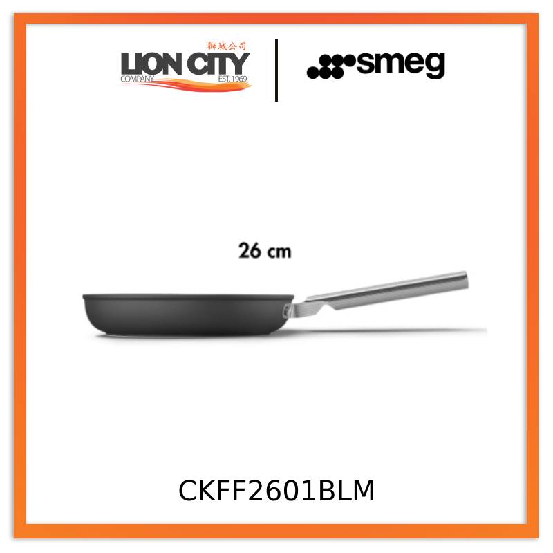 Smeg CKFF2601BLM/CRM/RDM Non-Stick Frying Pan Cookware 50's Style Aesthetic