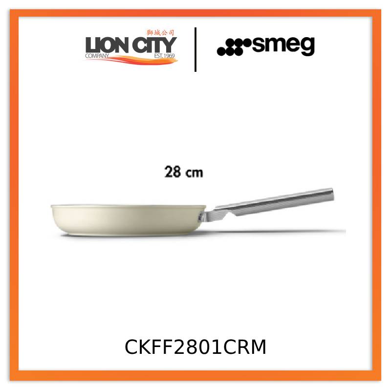 Smeg CKFF2801BLM/CRM/RDM Non-Stick Frying Pan Cookware 50's Style Aesthetic