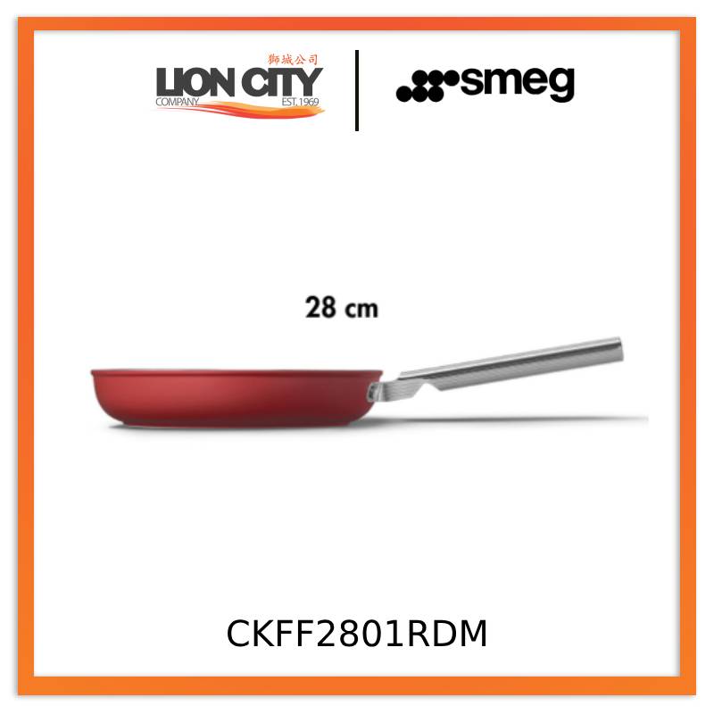 Smeg CKFF2801BLM/CRM/RDM Non-Stick Frying Pan Cookware 50's Style Aesthetic