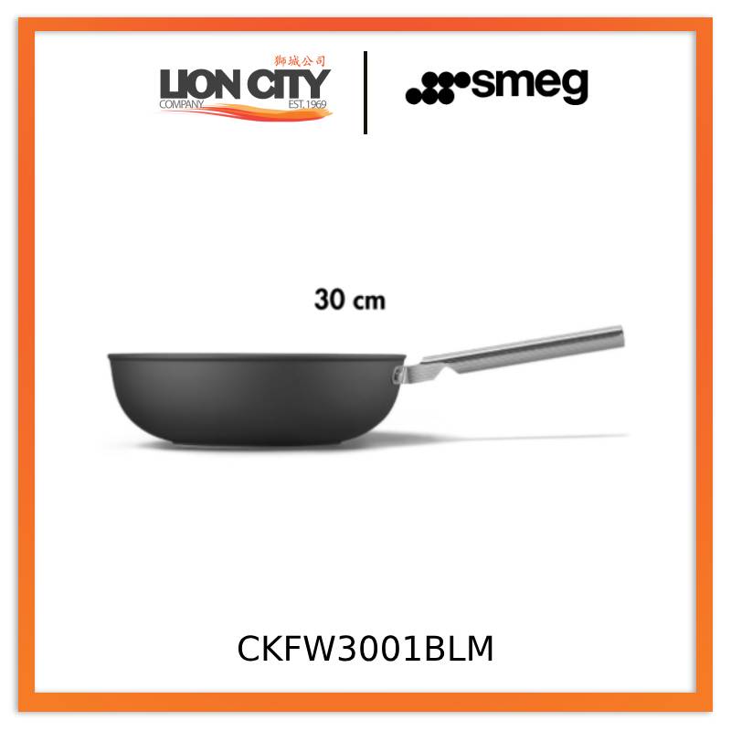 Smeg CKFW3001BLM/CRM/RDM Non-Stick Wok Cookware 50's Style Aesthetic