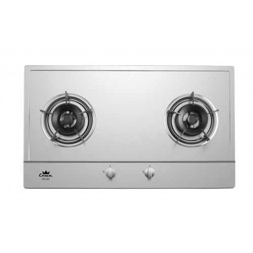 Crown CR-222 / CR-2 STAINLESS STEEL BUILT-IN GAS Stove Hob