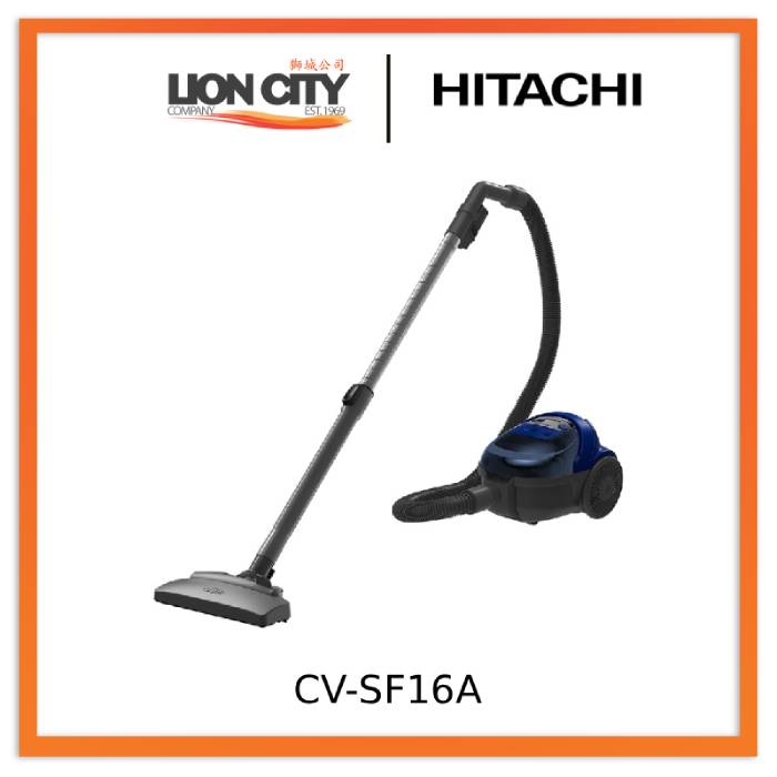 Hitachi CV-SF16A 1600W Compact Portable Bagless Vacuum Cleaner - Dark Blue