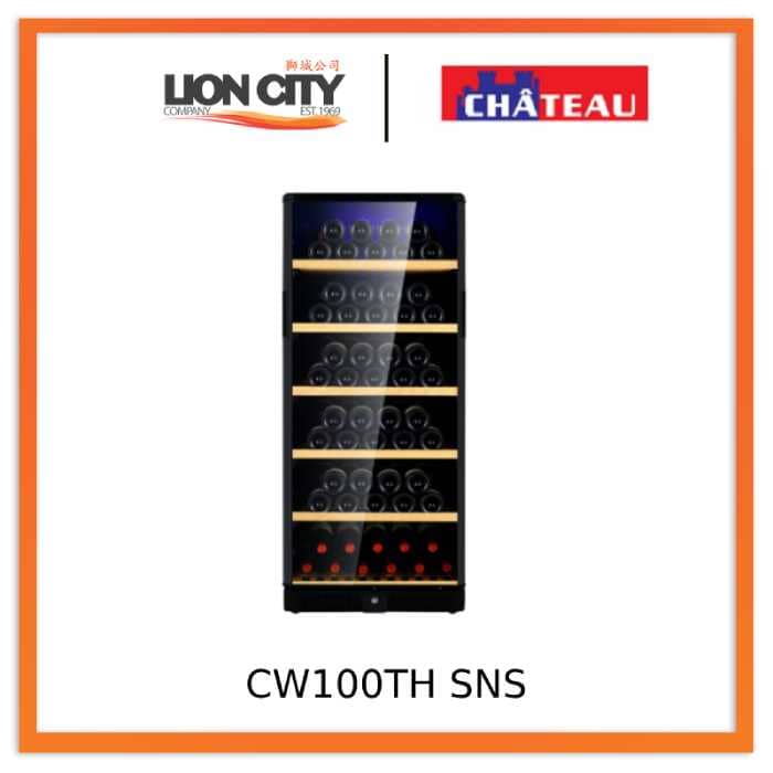 Chateau CW100TH SNS 120 Bottles Wine Cooler