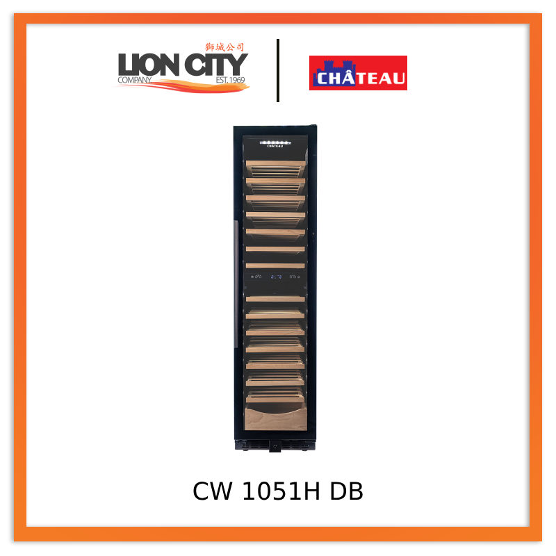 Chateau CW 1051H DB 105 Bottles Wine Cooler CW1051HDB