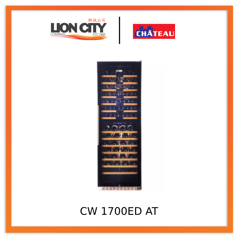 Chateau CW 1700ED AT 171 Bottles Wine Cooler