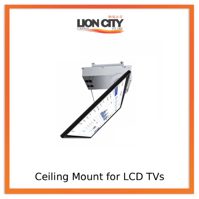 Electric Ceiling Mount for LCD T Vs – Hidden Folding Flipper Rack *ASK for PRICE*