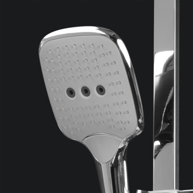 Rubine RSC-PUSHSTOP-S81-CH Rainshower Column Mixer Chrome