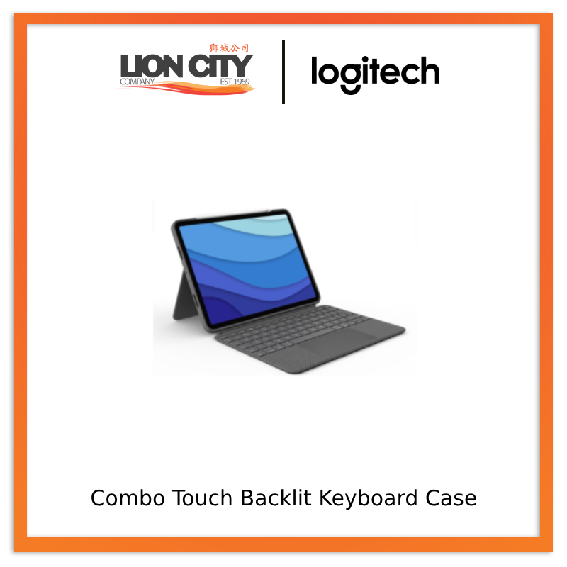 Logitech Combo Touch Backlit Keyboard Case With Trackpad For iPad Pro 11"(1st, 2nd & 3rd Gen)