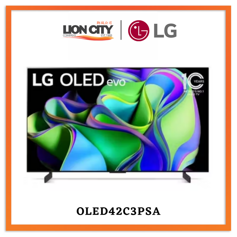 LG OLED42C3PSA OLED evo C3 42 inch TV 4K Smart TV 2023